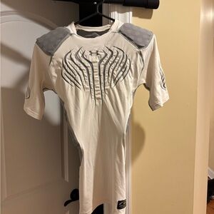Under Armour Men's White and Gray Protective Jersey